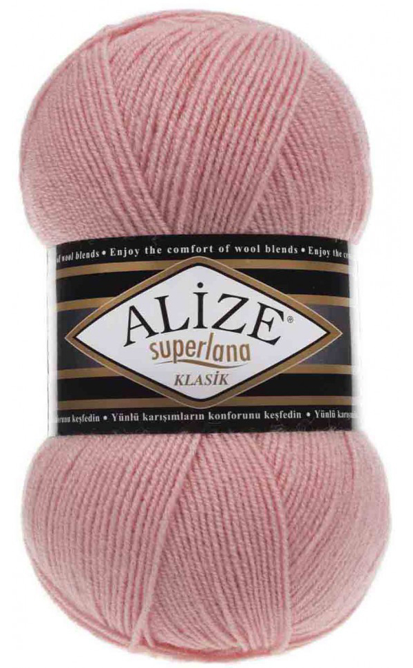 

Пряжа Alize ALIZE-Superlana klasik-363 Superlana klasik нежная роза, Superlana klasik