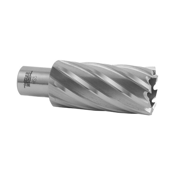 фото Hss корончатое сверло по металлу "messer" 55l x 25