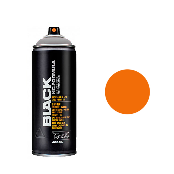 фото Аэрозольная краска montana black infra orange 400 мл оранжевая