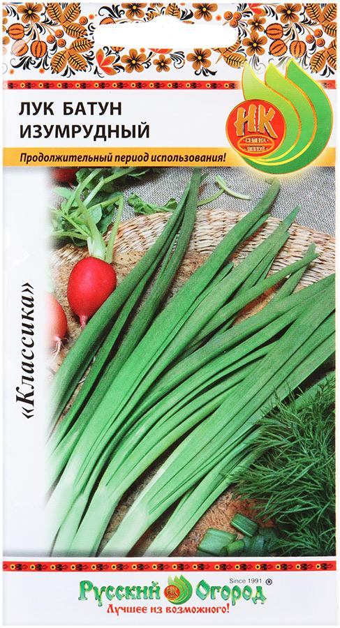фото Семена зелени и пряностей русский огород 308304 лук батун изумрудный 1 г