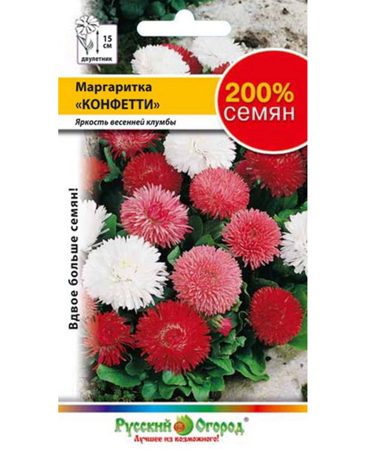 

Семена маргаритка Русский огород Конфетти 713170 1 уп.