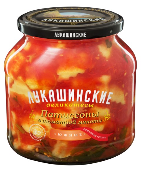 

Патиссоны Лукашинские в томатной мякоти Южные 670г