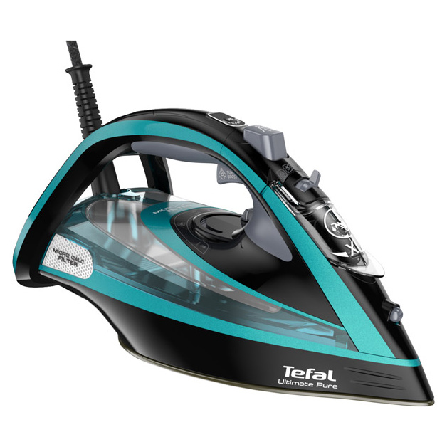 фото Утюг tefal ultimate pure fv9837e0 black/cyan