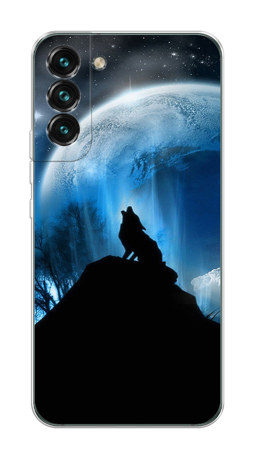 

Чехол на Samsung Galaxy S22 "Волк 2", Синий;черный;белый, 2103850-1