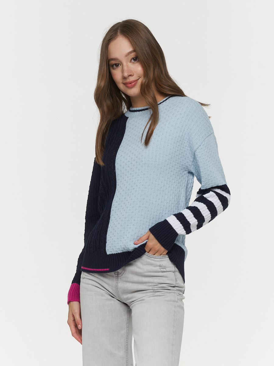 

Джемпер женский BE YOU голубой, BY212-40089