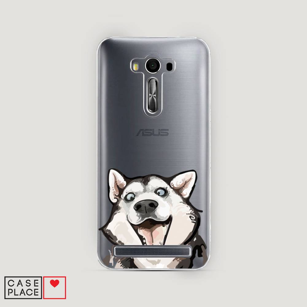 фото Чехол awog "радостный хаски" для asus zenfone 2 laser ze550/551kl