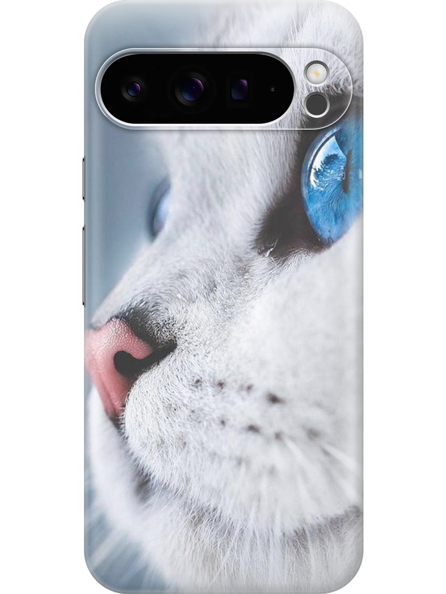 

Силиконовый чехол на Google Pixel 9 pro с принтом "Кошачий взгляд", Прозрачный;белый;голубой, 784810311