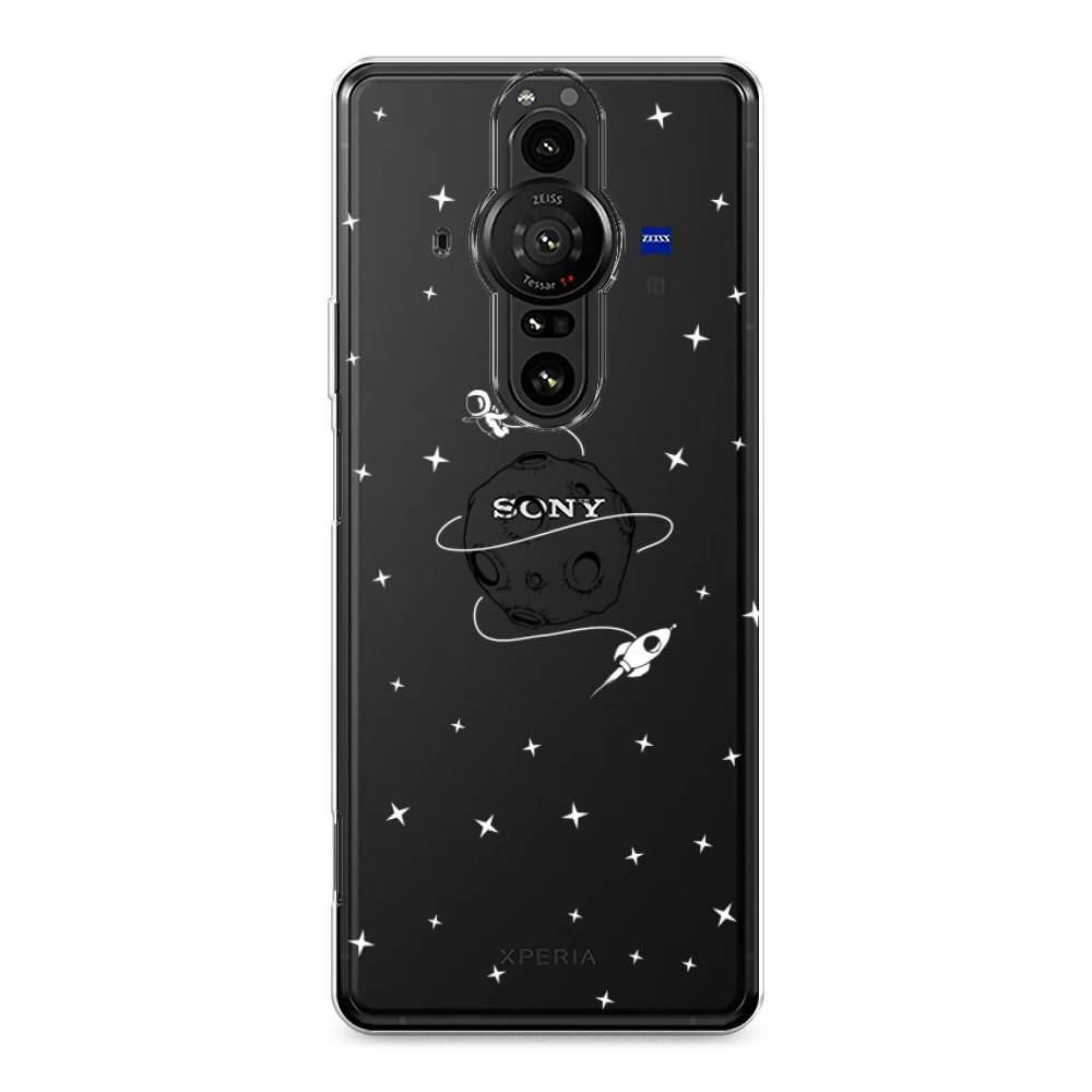 

Чехол на Sony Xperia Pro-I "Полет вокруг луны", Белый;серый;черный, 55050-2