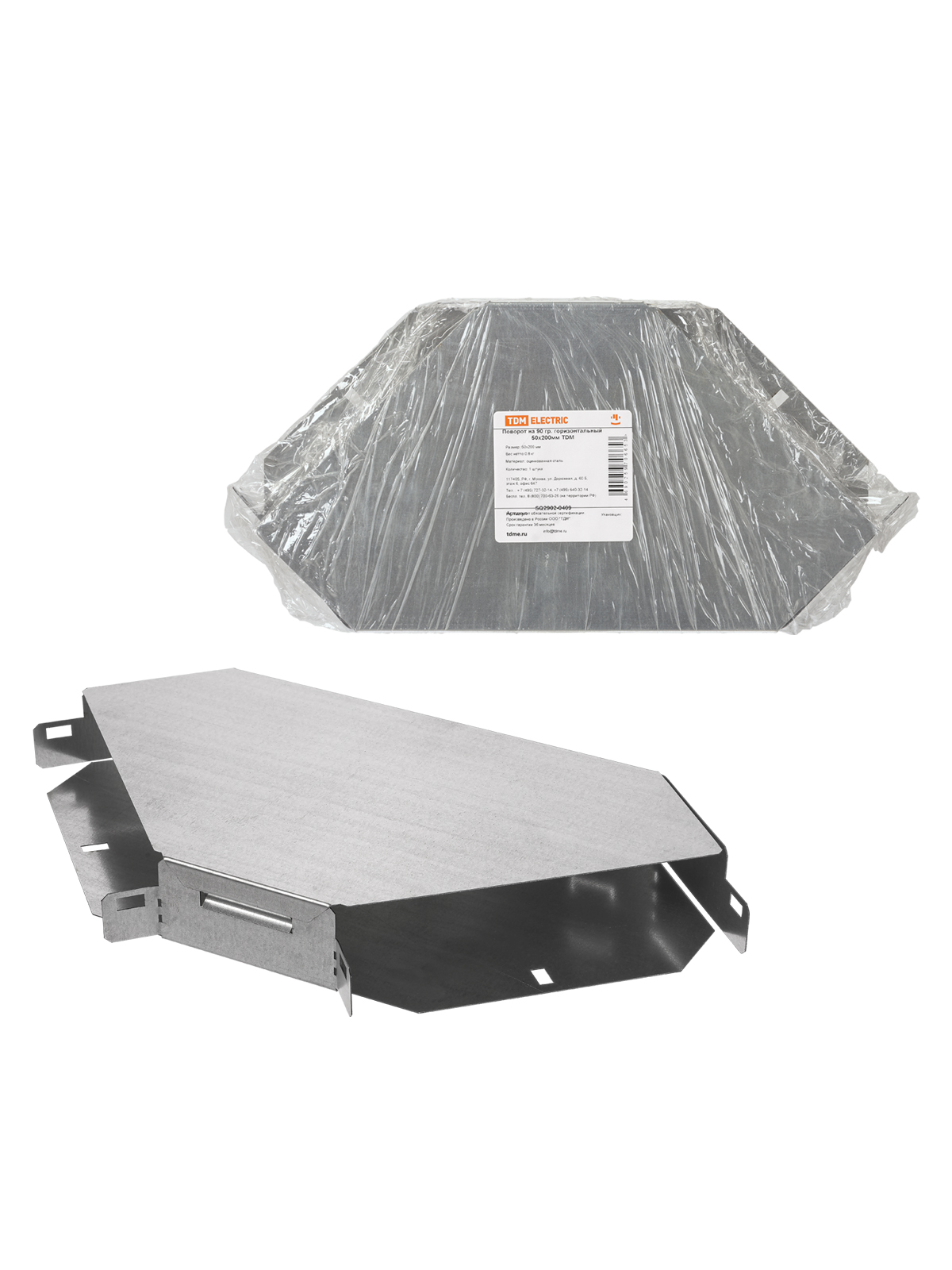 

Поворот на 90 градусов TDM SQ2902-0409, Серый