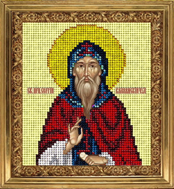 

Вышивка бисером Св, Сергий Валаамский 20117, 9,8x11 см от Краса и творчество
