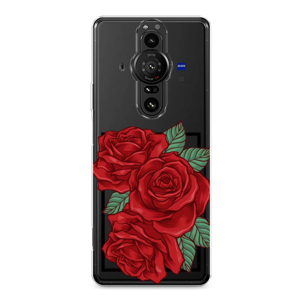

Чехол на Sony Xperia Pro-I "Три алые розы", Красный, 55050-2