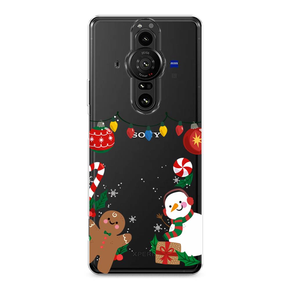 

Чехол на Sony Xperia Pro-I "Новогоднее настроение", Коричневый;красный;зеленый, 55050-5