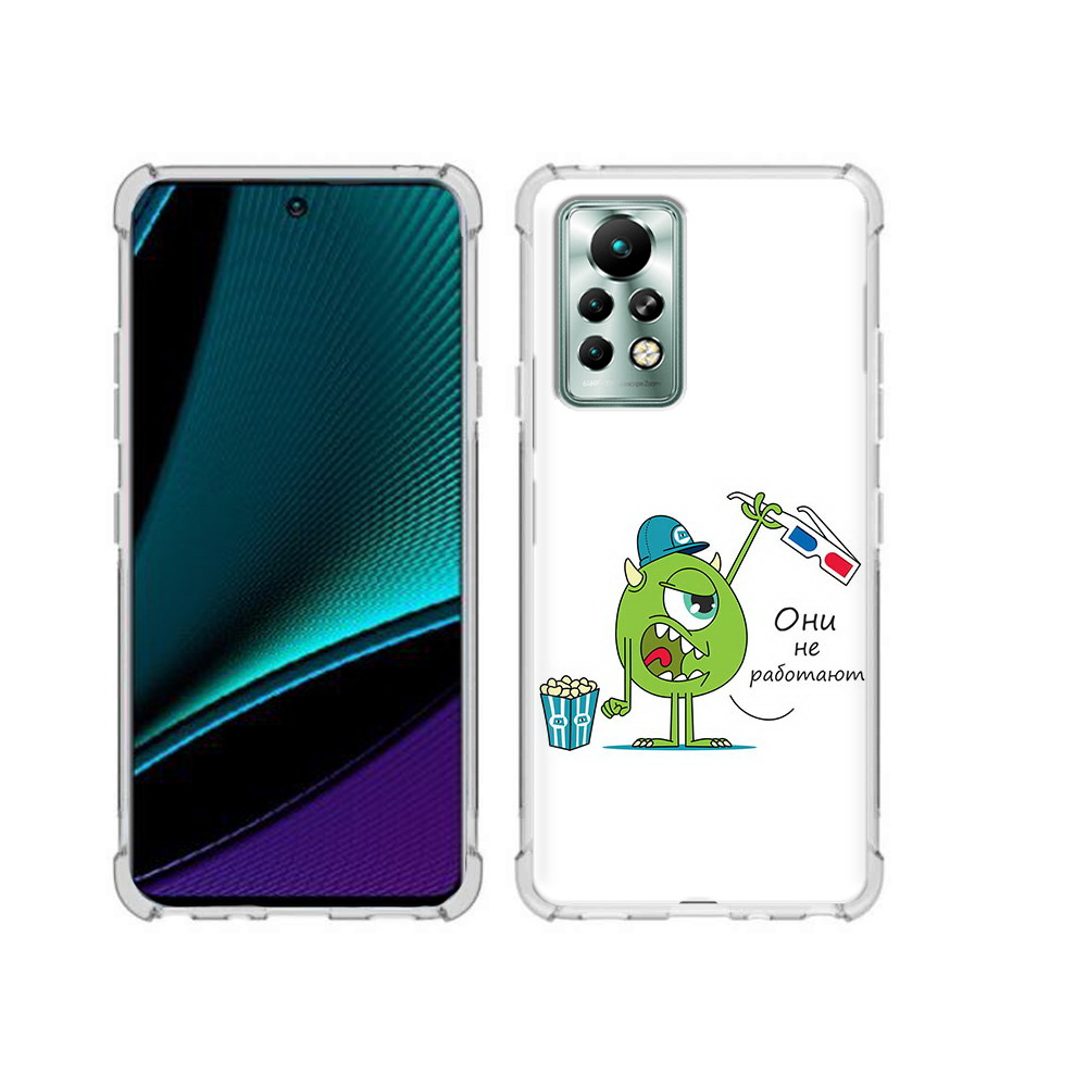 

Чехол MyPads Tocco для Infinix Note 11 Pro Очки не работают, Прозрачный, Tocco