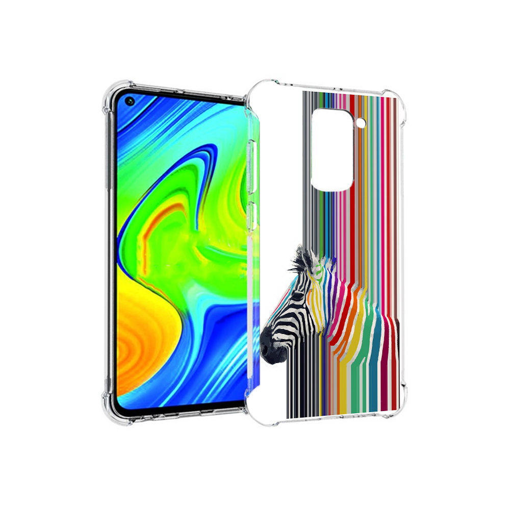 Чехол MyPads Tocco для Xiaomi Redmi Note 9 радужная зебра (PT150805.258.565)