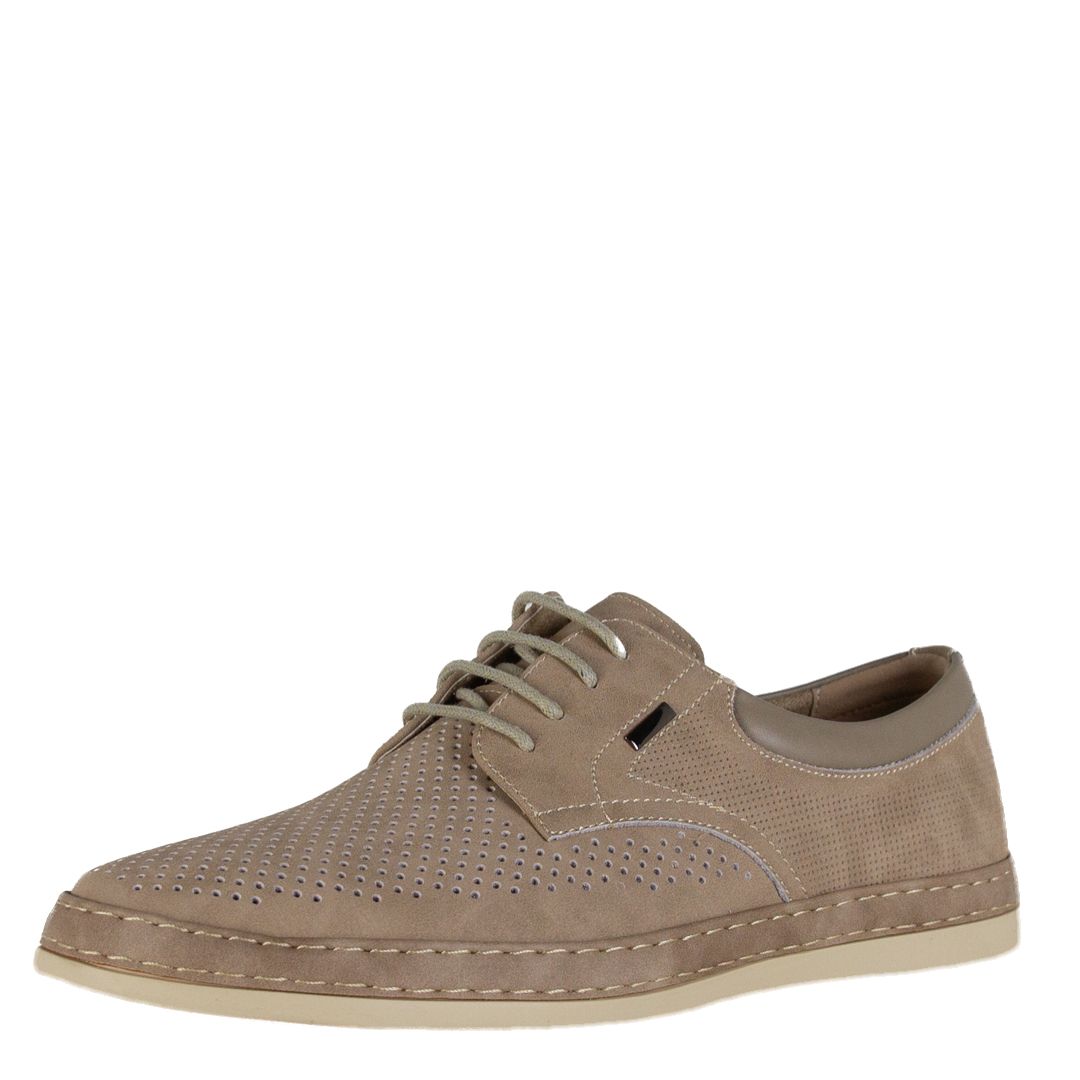 

Полуботинки мужские Baden LZ115-020 бежевые 42 RU, Бежевый, LZ115-020