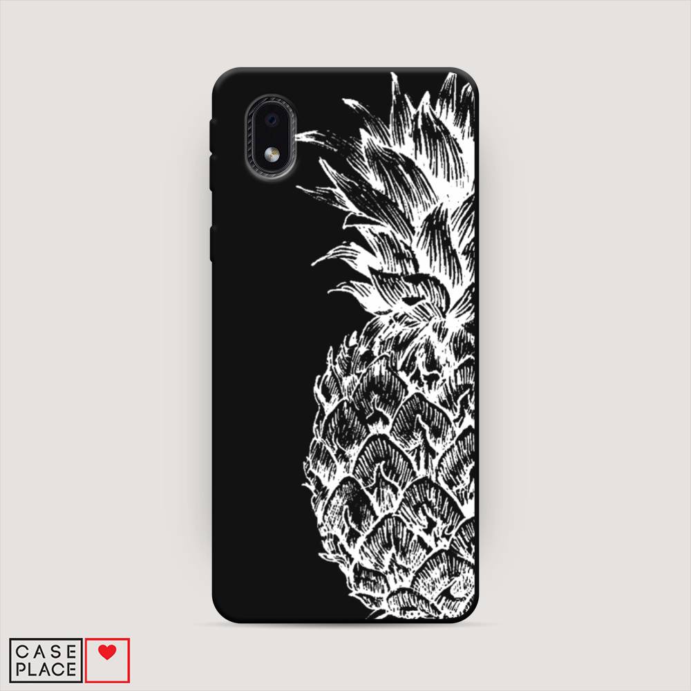 фото Чехол awog "ананас графика белая" для samsung galaxy a01 core