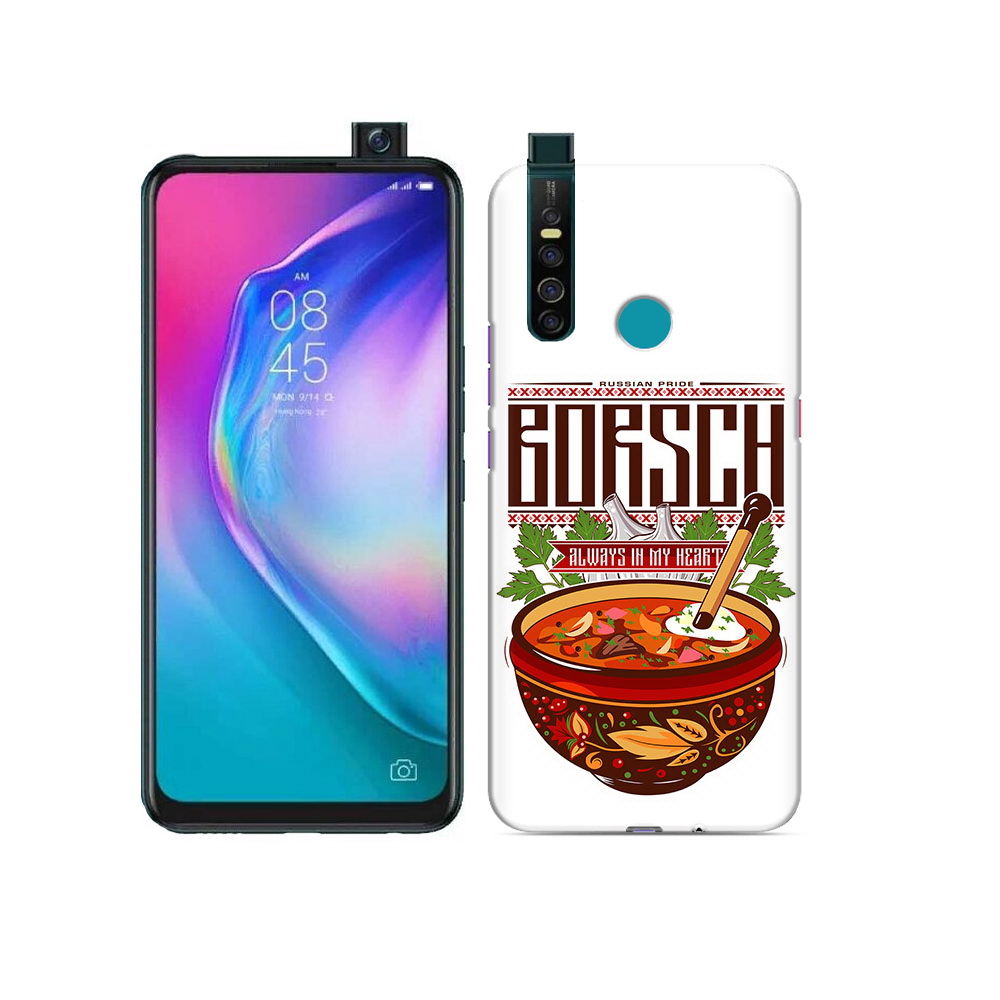 

Чехол MyPads Tocco для Tecno Camon 15 Pro русский борщ, Прозрачный, Tocco