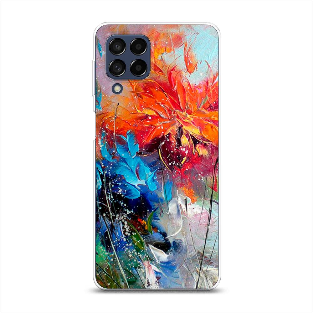 

Чехол на Samsung Galaxy M53 "Абстрактные цветы", Оранжевый;синий, 2105850-4
