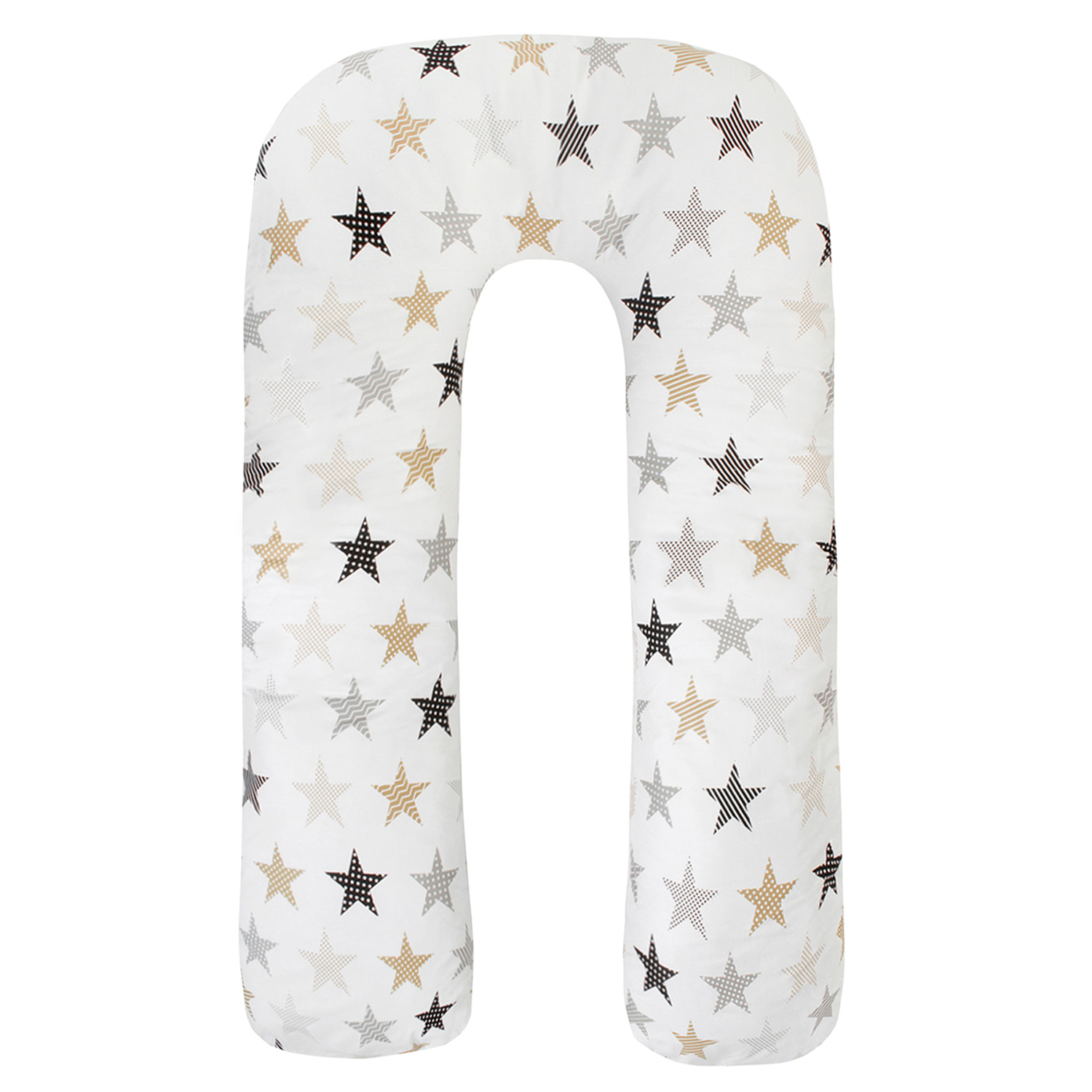 Наволочка к подушке для беременных AmaroBaby U-образная 340х35 (Звезды пэчворк) amarobaby подушка для беременных звезды пэчворк 170х25 см