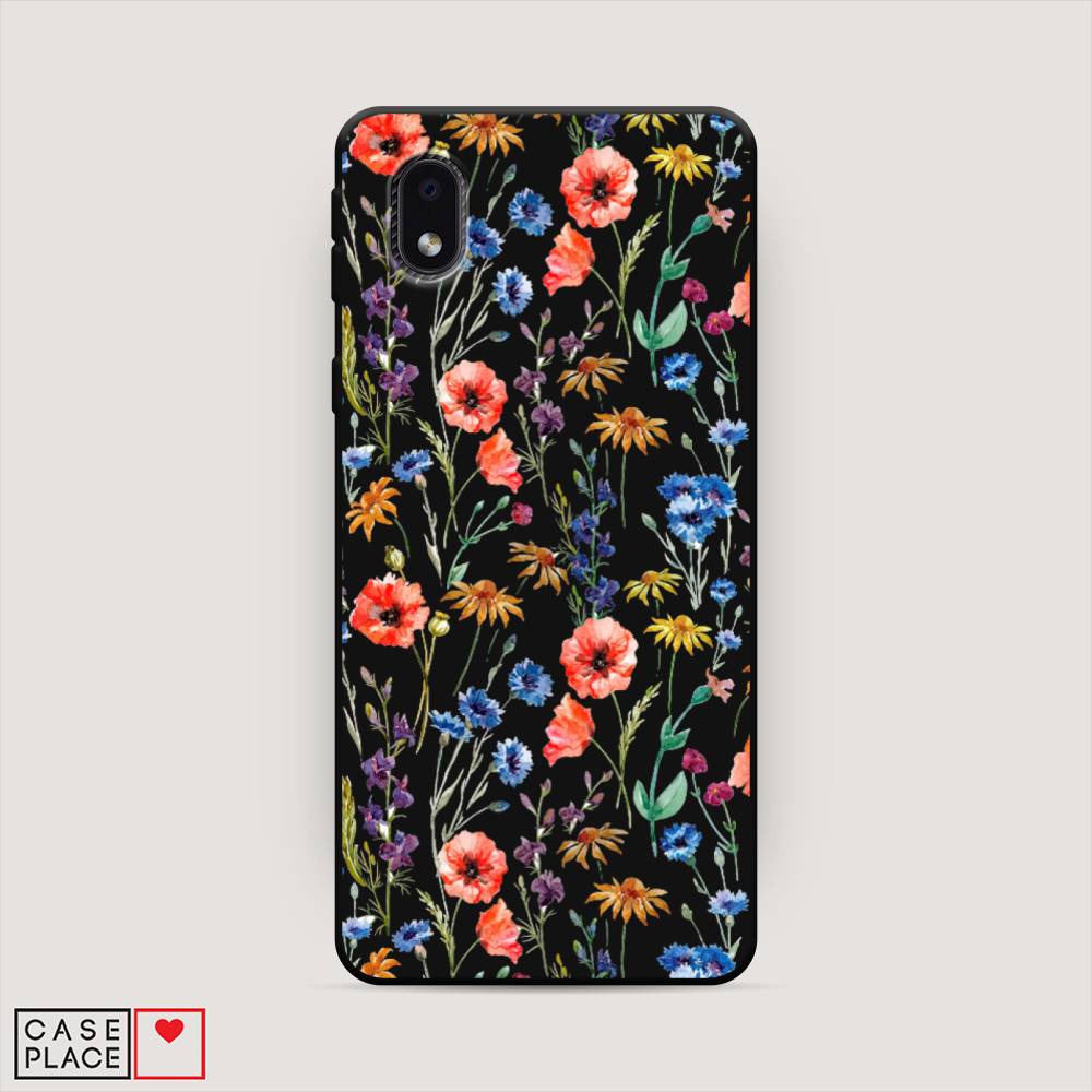 

Чехол Awog на Samsung Galaxy A01 Core / Самсунг A01 Core "Маки и васильки фон", 2101252-1