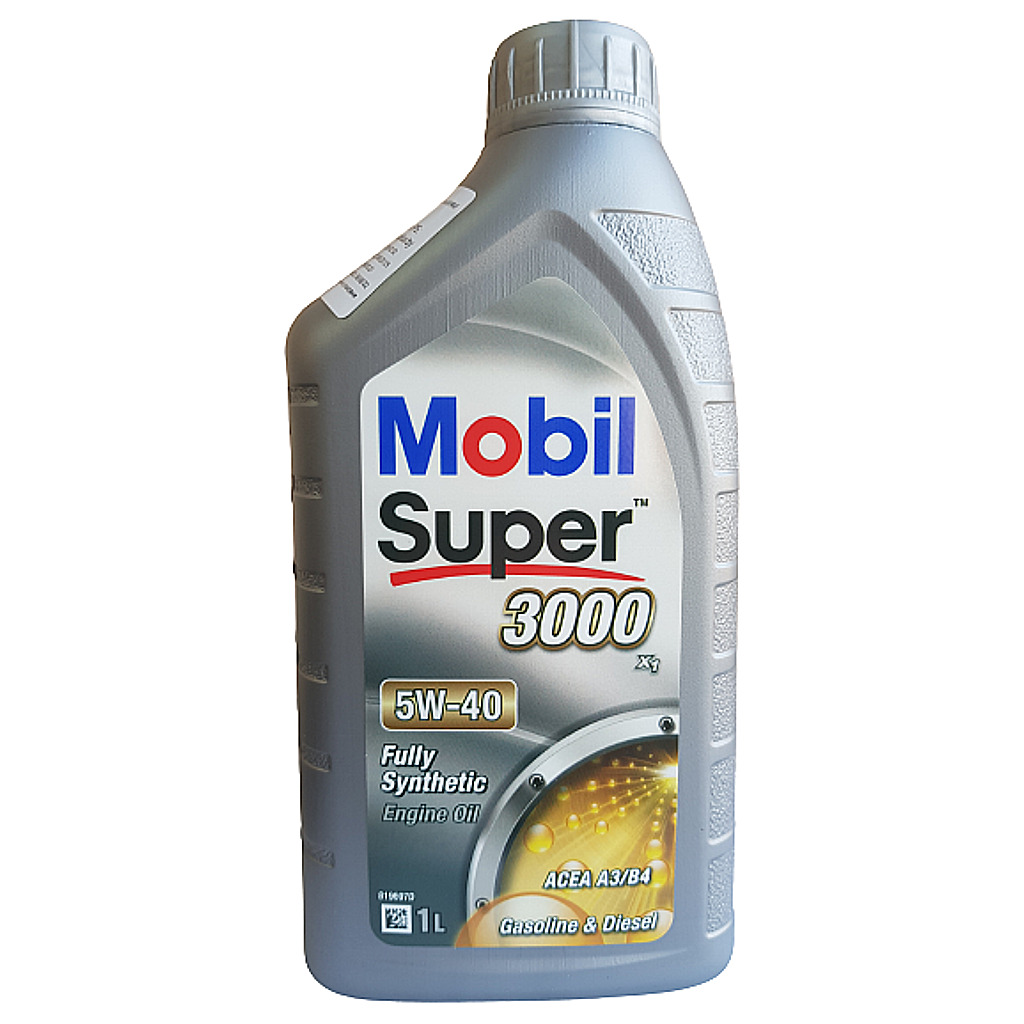 Моторное масло Mobil 1 полусинтетическое Super 3000 X1 5W40 1л