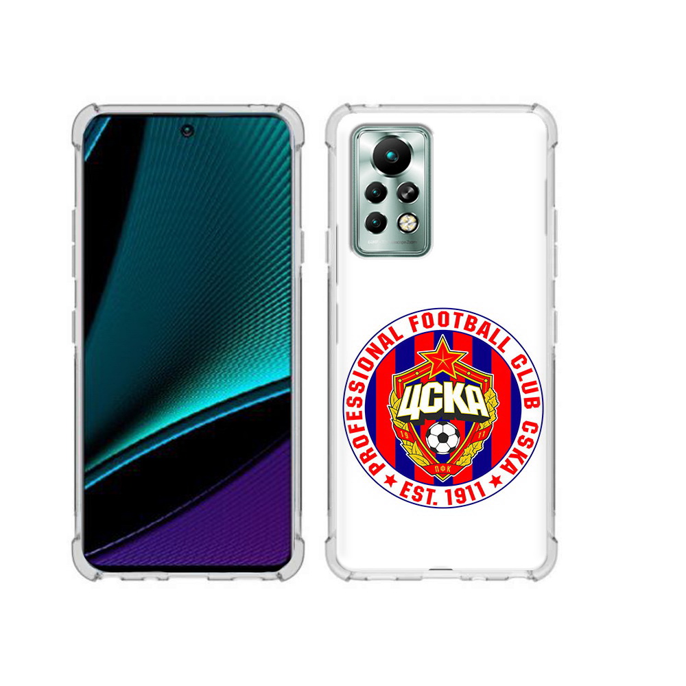 

Чехол MyPads Tocco для Infinix Note 11 Pro ФК ЦСК логотип, Прозрачный, Tocco