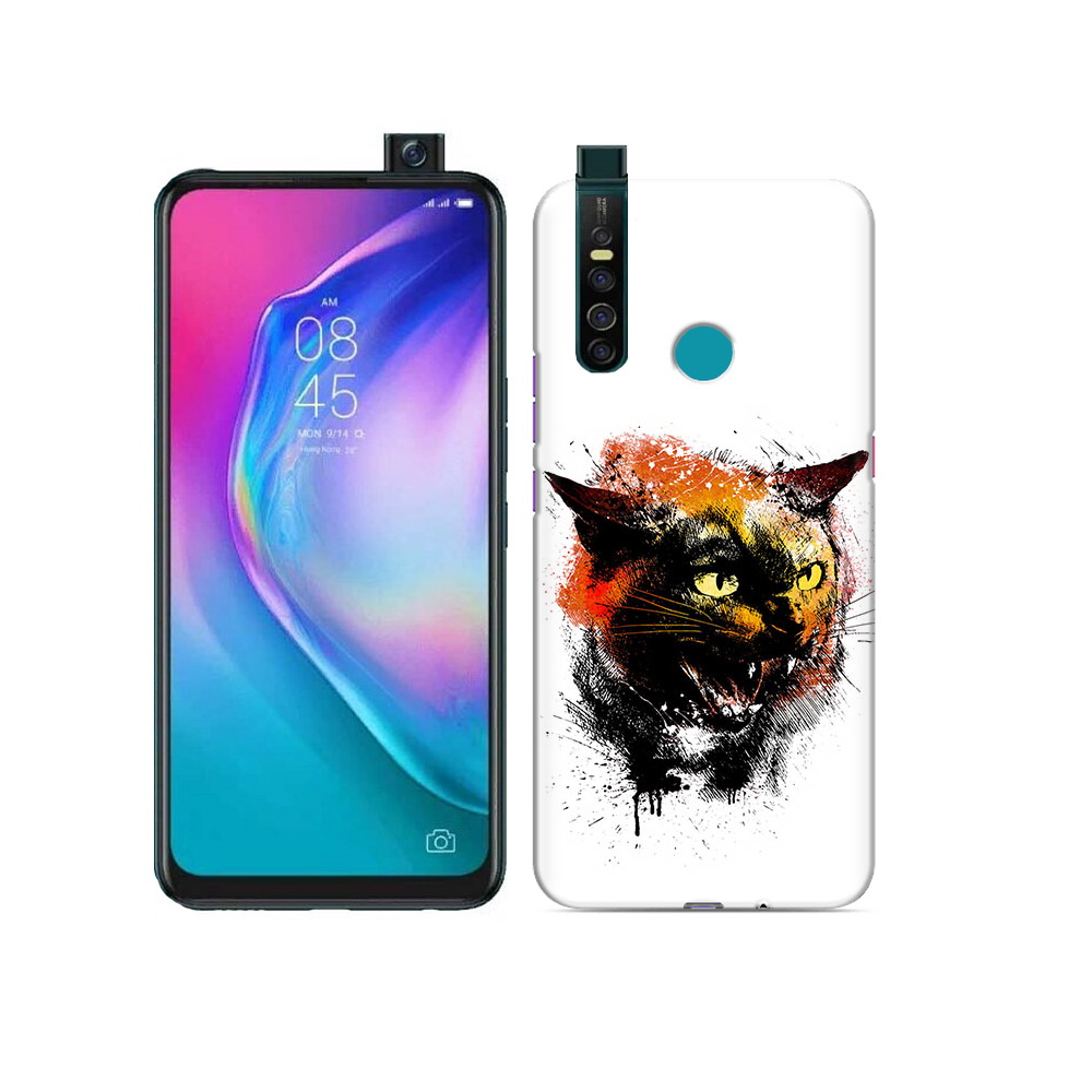 

Чехол MyPads Tocco для Tecno Camon 15 Pro сиамский кот, Прозрачный, Tocco