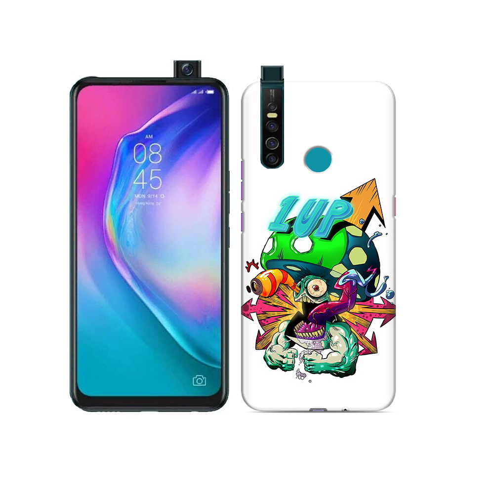 

Чехол MyPads Tocco для Tecno Camon 15 Pro сильный гриб абстракция, Прозрачный, Tocco