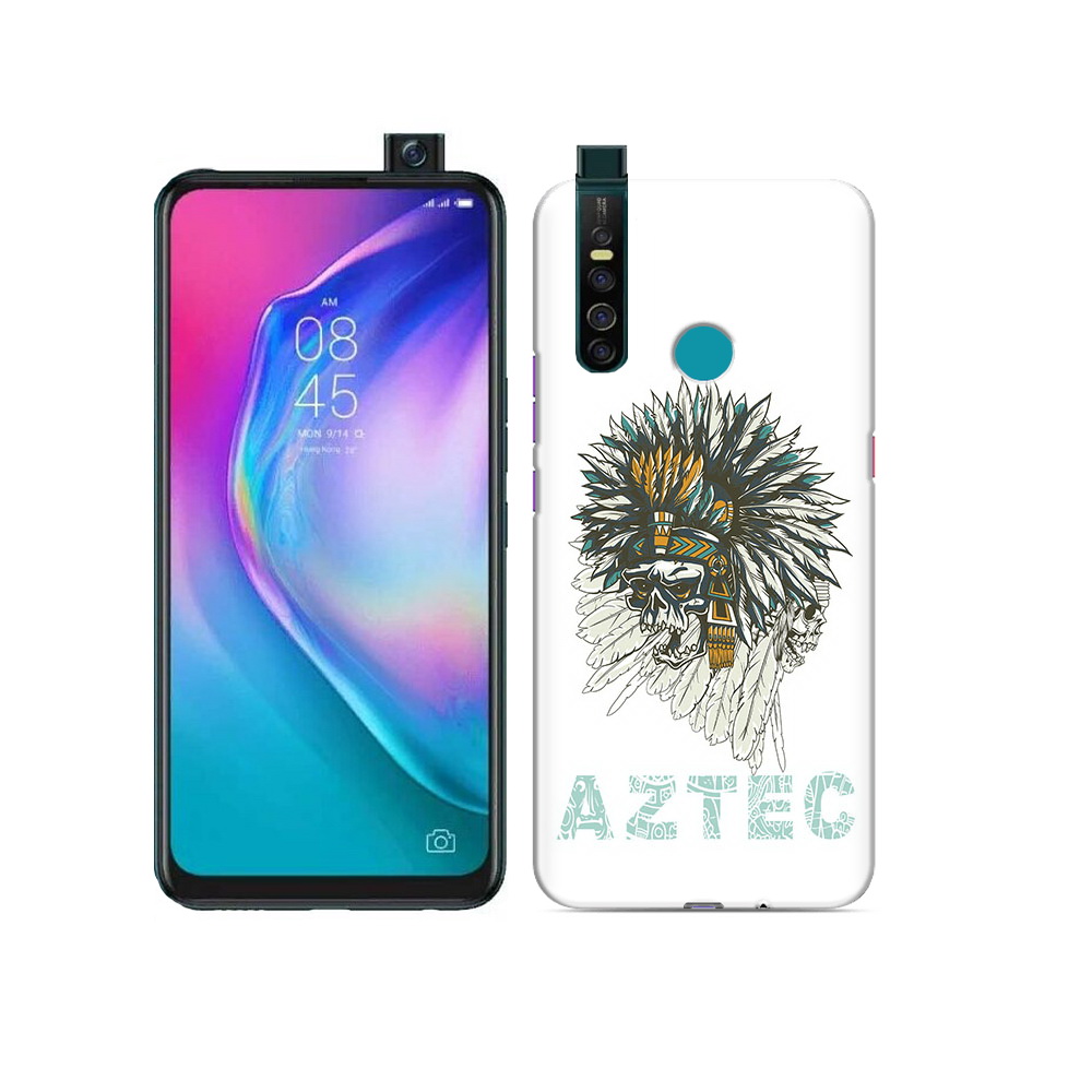 

Чехол MyPads Tocco для Tecno Camon 15 Pro скелет индеец, Прозрачный, Tocco