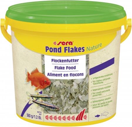 

Корм для рыб Sera Bioflakes, хлопья, 3,8 л, Pond Flakes 3,8 л 600 г