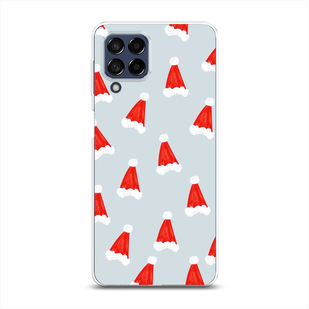 

Чехол на Samsung Galaxy M53 "Новогодние шапочки", Белый;красный;серый, 2105850-5