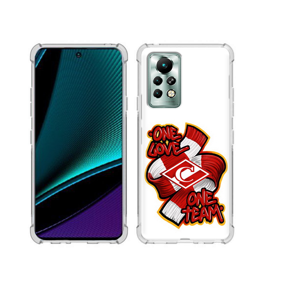 

Чехол MyPads Tocco для Infinix Note 11 Pro ФК спарак 1 любовь, Прозрачный, Tocco