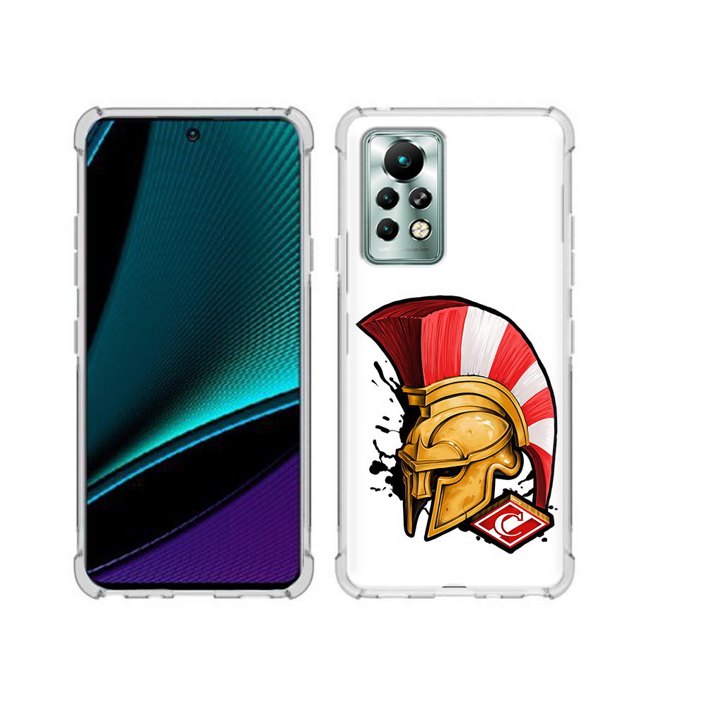 

Чехол MyPads Tocco для Infinix Note 11 Pro ФК спартак шлем, Прозрачный, Tocco