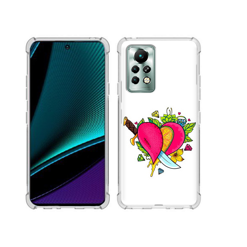 

Чехол MyPads Tocco для Infinix Note 11 Pro Фруктовое сердце, Прозрачный, Tocco