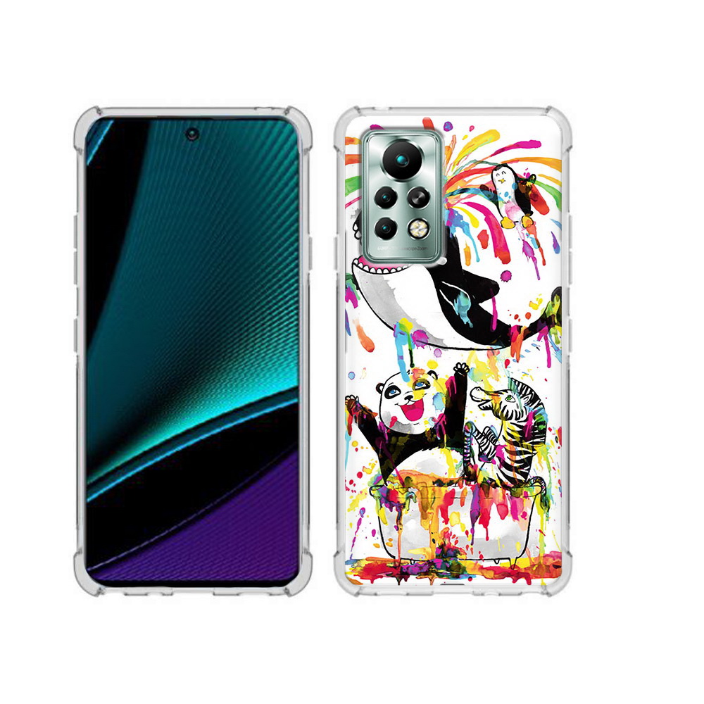 

Чехол MyPads Tocco для Infinix Note 11 Pro Хиппи кит, Прозрачный, Tocco