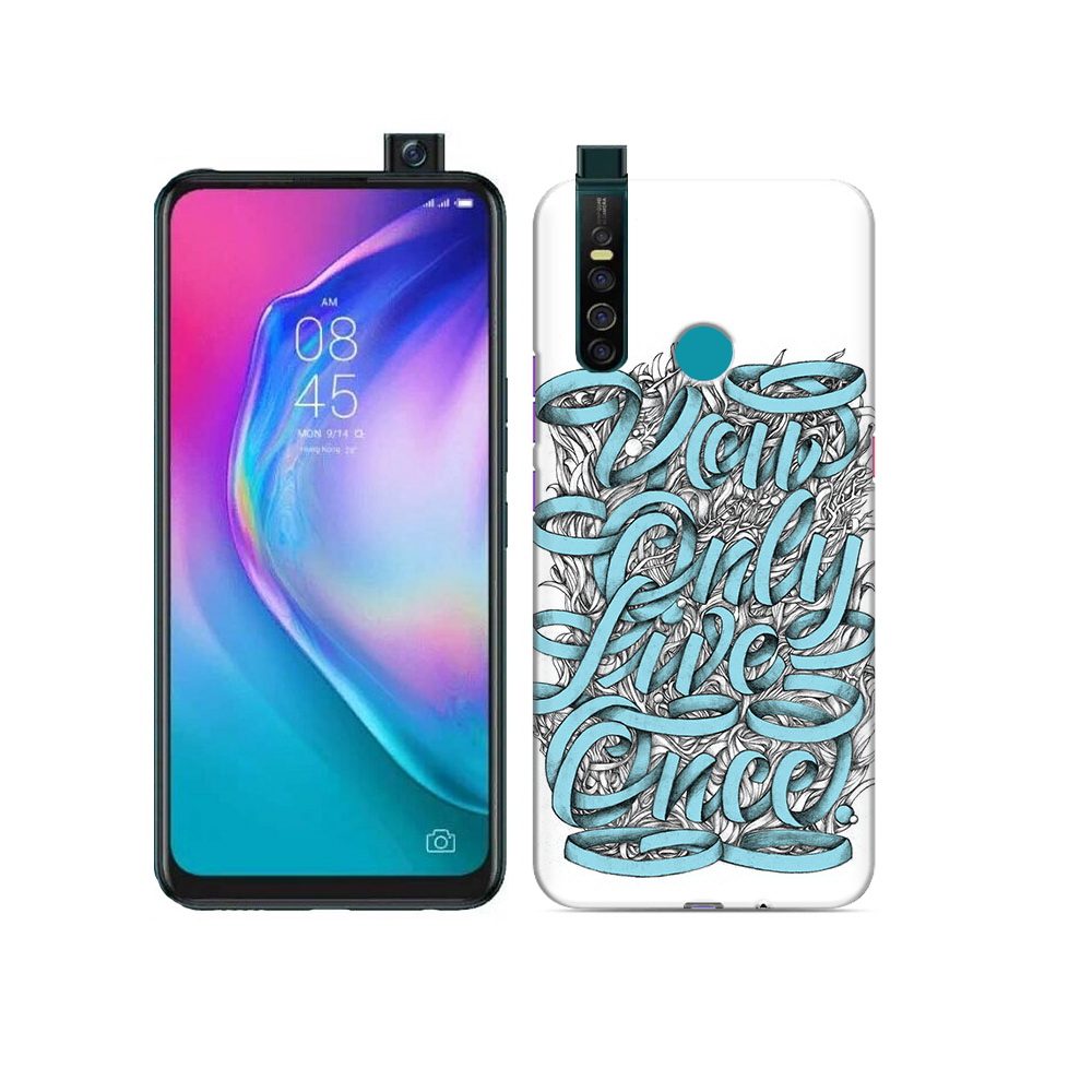 

Чехол MyPads Tocco для Tecno Camon 15 Pro слова из ленты абстракция, Прозрачный, Tocco