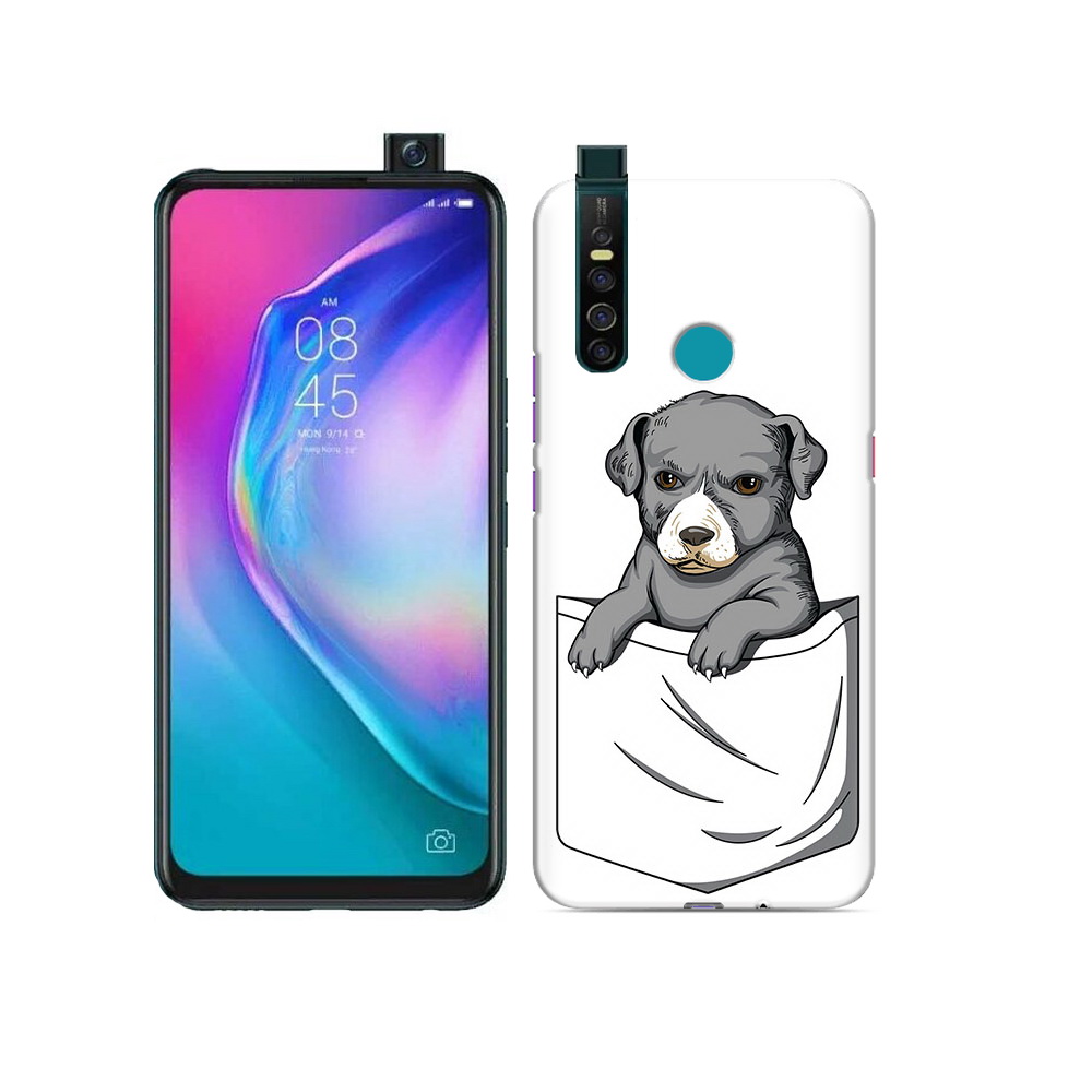 

Чехол MyPads Tocco для Tecno Camon 15 Pro собачка в кармане, Прозрачный, Tocco