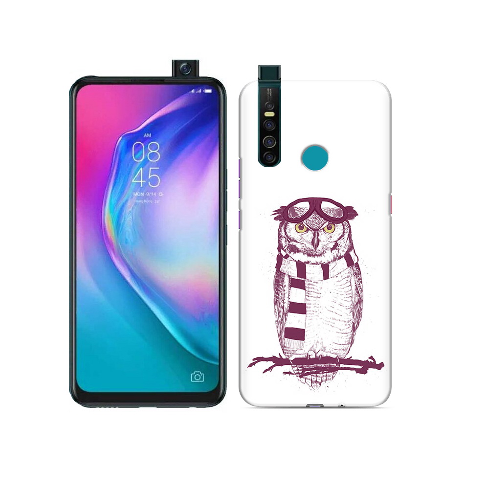 

Чехол MyPads Tocco для Tecno Camon 15 Pro сова-летчик, Прозрачный, Tocco