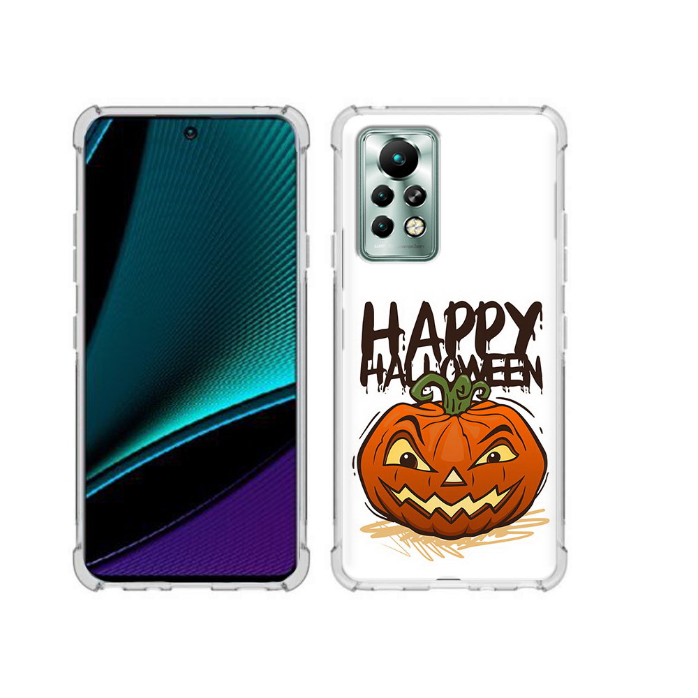 

Чехол MyPads Tocco для Infinix Note 11 Pro Хэллоуин счастливый, Прозрачный, Tocco
