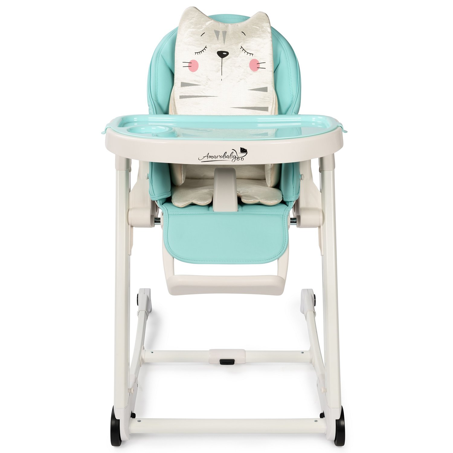 фото Стул для кормления amarobaby rocking baby mint