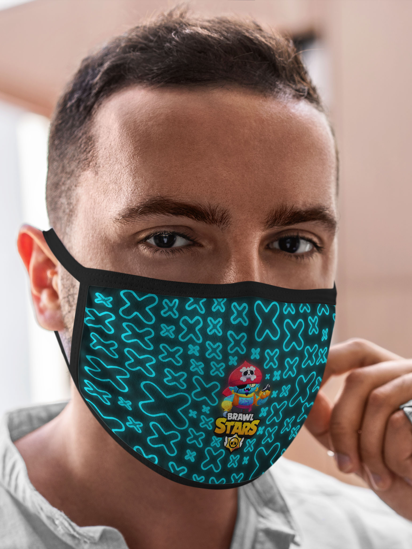 

Многоразовая маска унисекс Burnettie Brawl Stars Pirate Gene, Разноцветный, Brawl Stars Pirate Gene