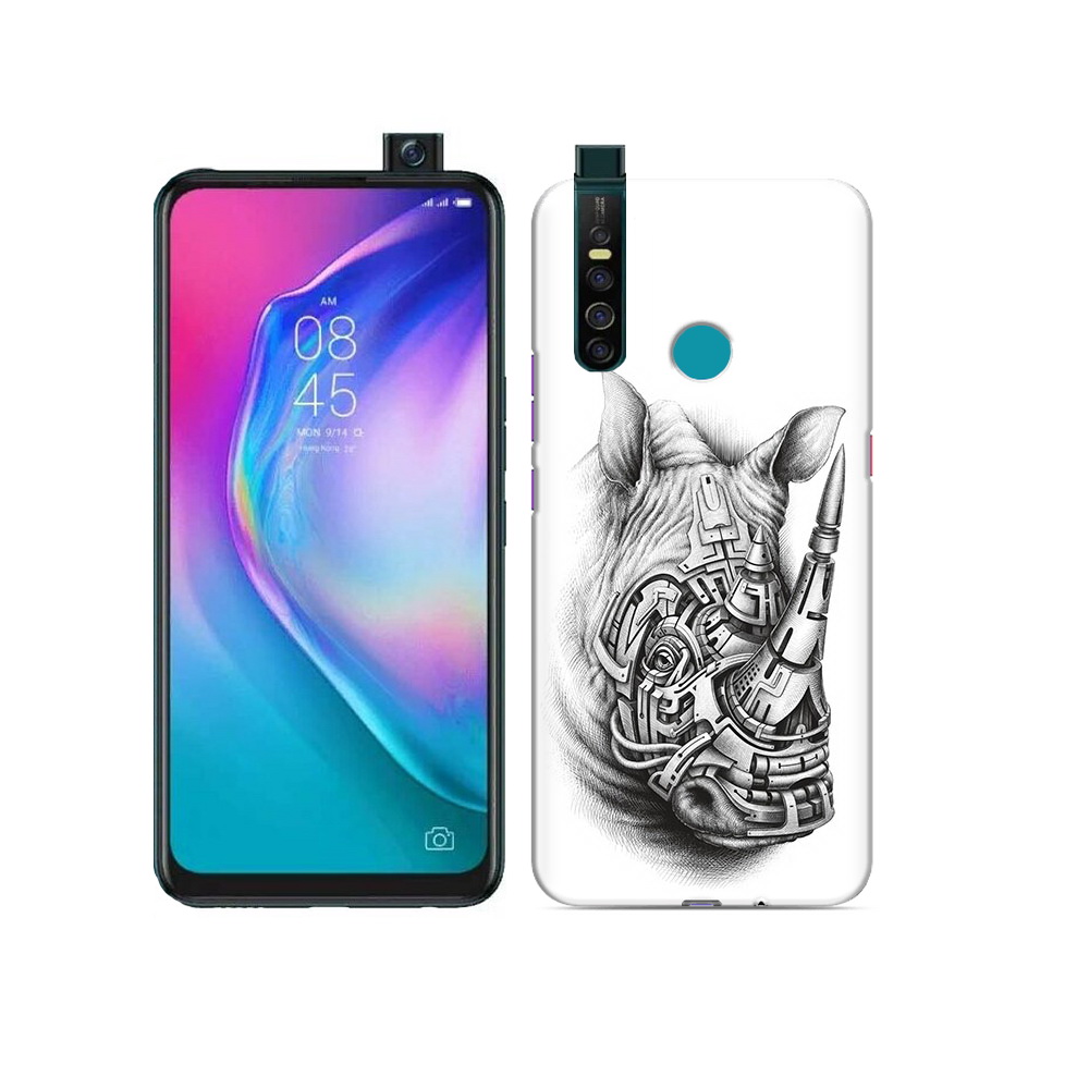 

Чехол MyPads Tocco для Tecno Camon 15 Pro стальной носорог, Прозрачный, Tocco