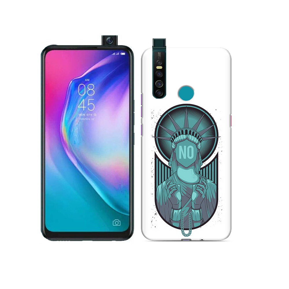 

Чехол MyPads Tocco для Tecno Camon 15 Pro статуя свободы зеленый, Прозрачный, Tocco