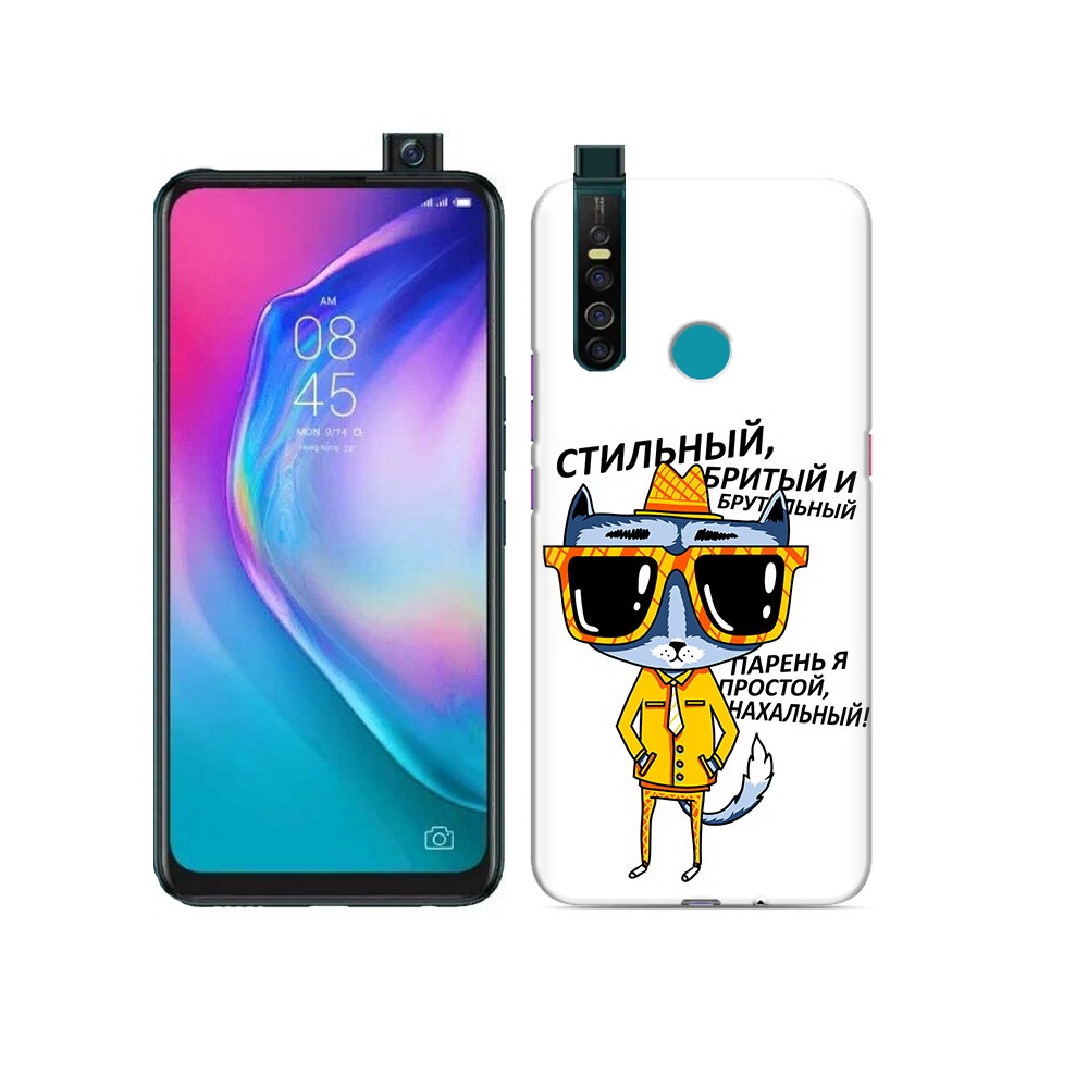 

Чехол MyPads Tocco для Tecno Camon 15 Pro стильный кот, Прозрачный, Tocco