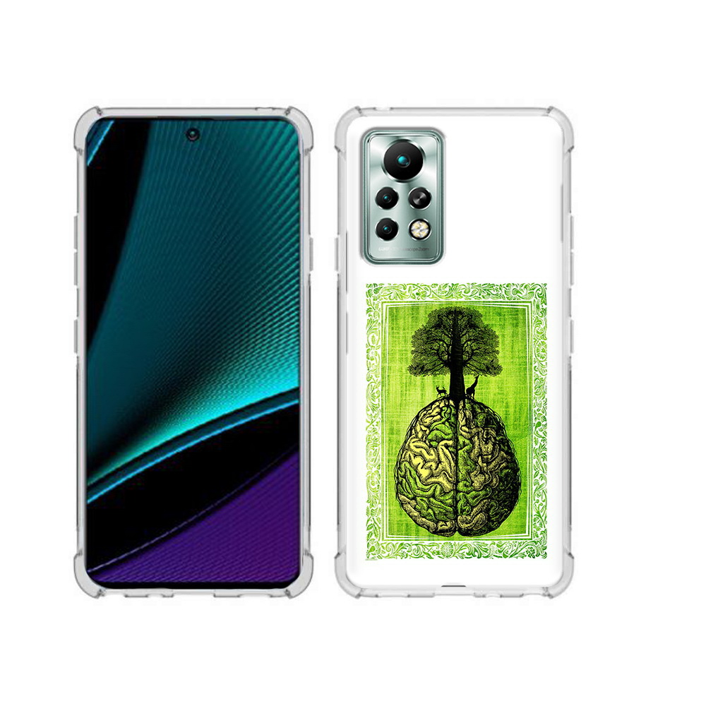 

Чехол MyPads Tocco для Infinix Note 11 Pro абстракция здоровый мозг, Прозрачный, Tocco