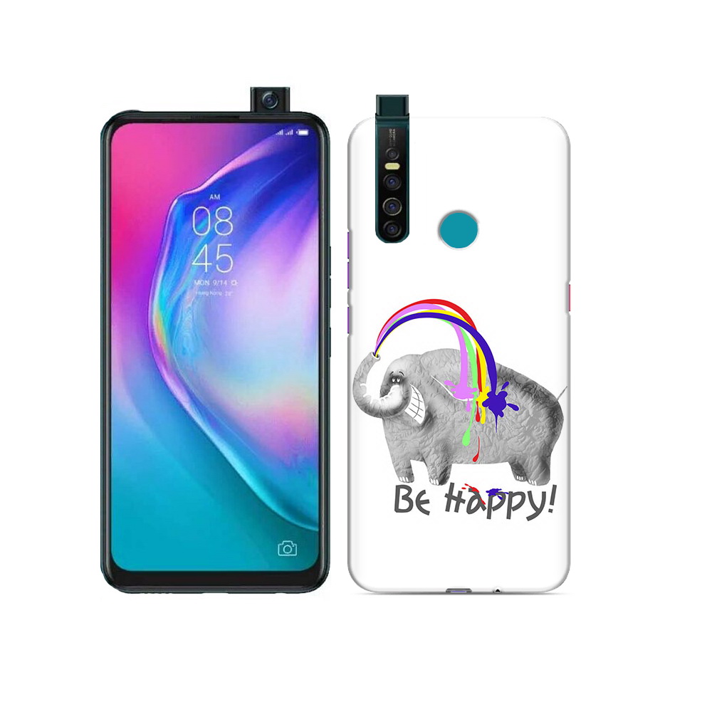 

Чехол MyPads Tocco для Tecno Camon 15 Pro счастливый слон, Прозрачный, Tocco
