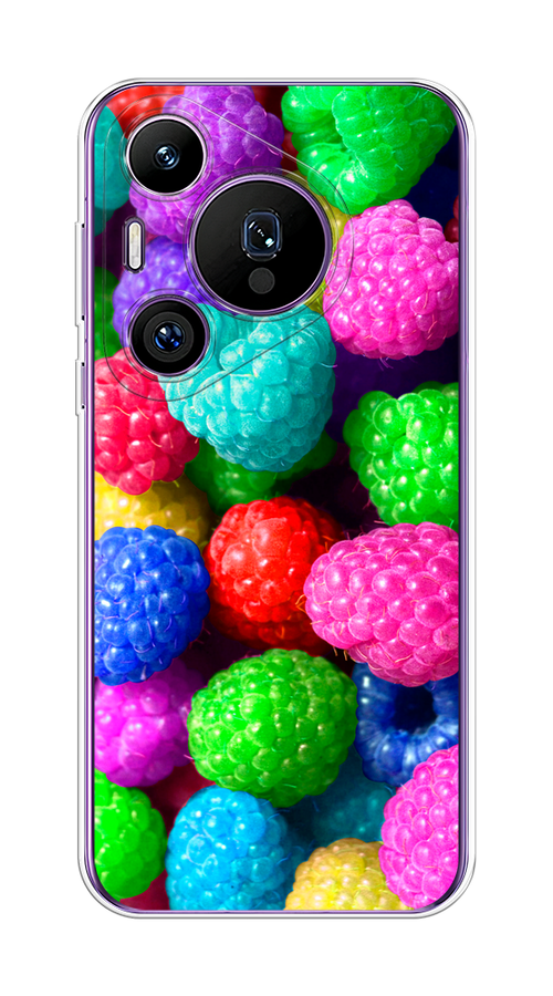 

Чехол на Huawei Pura 70 Pro/70 Pro Plus "Леденцовая малина", Фиолетовый;розовый;зеленый, 6124150-1
