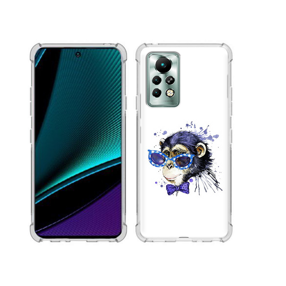 

Чехол MyPads Tocco для Infinix Note 11 Pro акварельная обезьяна, Прозрачный, Tocco