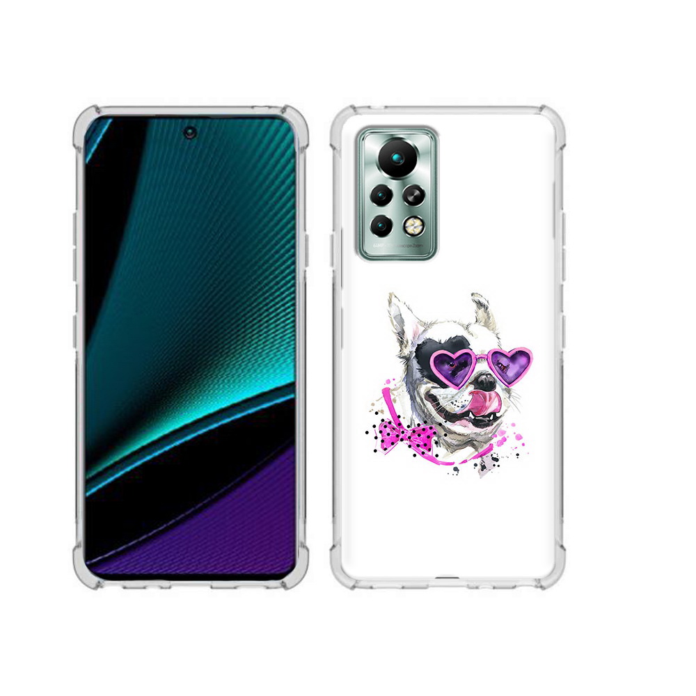 

Чехол MyPads Tocco для Infinix Note 11 Pro акварельный пёс, Прозрачный, Tocco