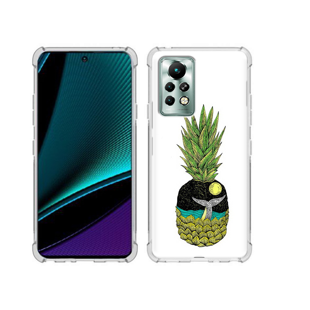 

Чехол MyPads Tocco для Infinix Note 11 Pro ананас с китом, Прозрачный, Tocco